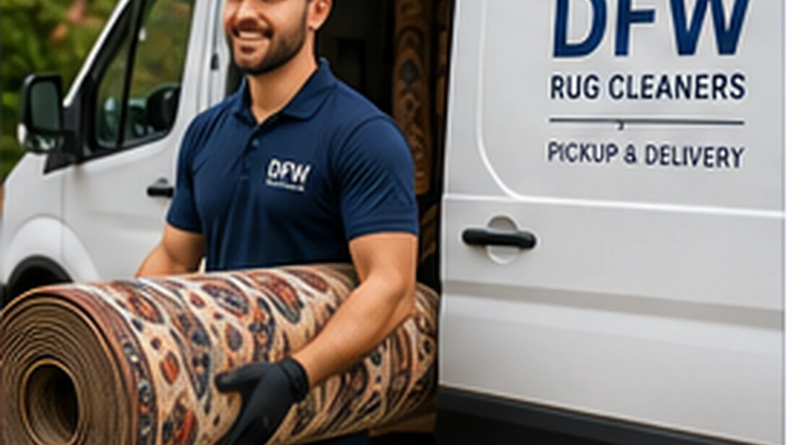 Rug pickup and delivery service in Dallas Fort Worth