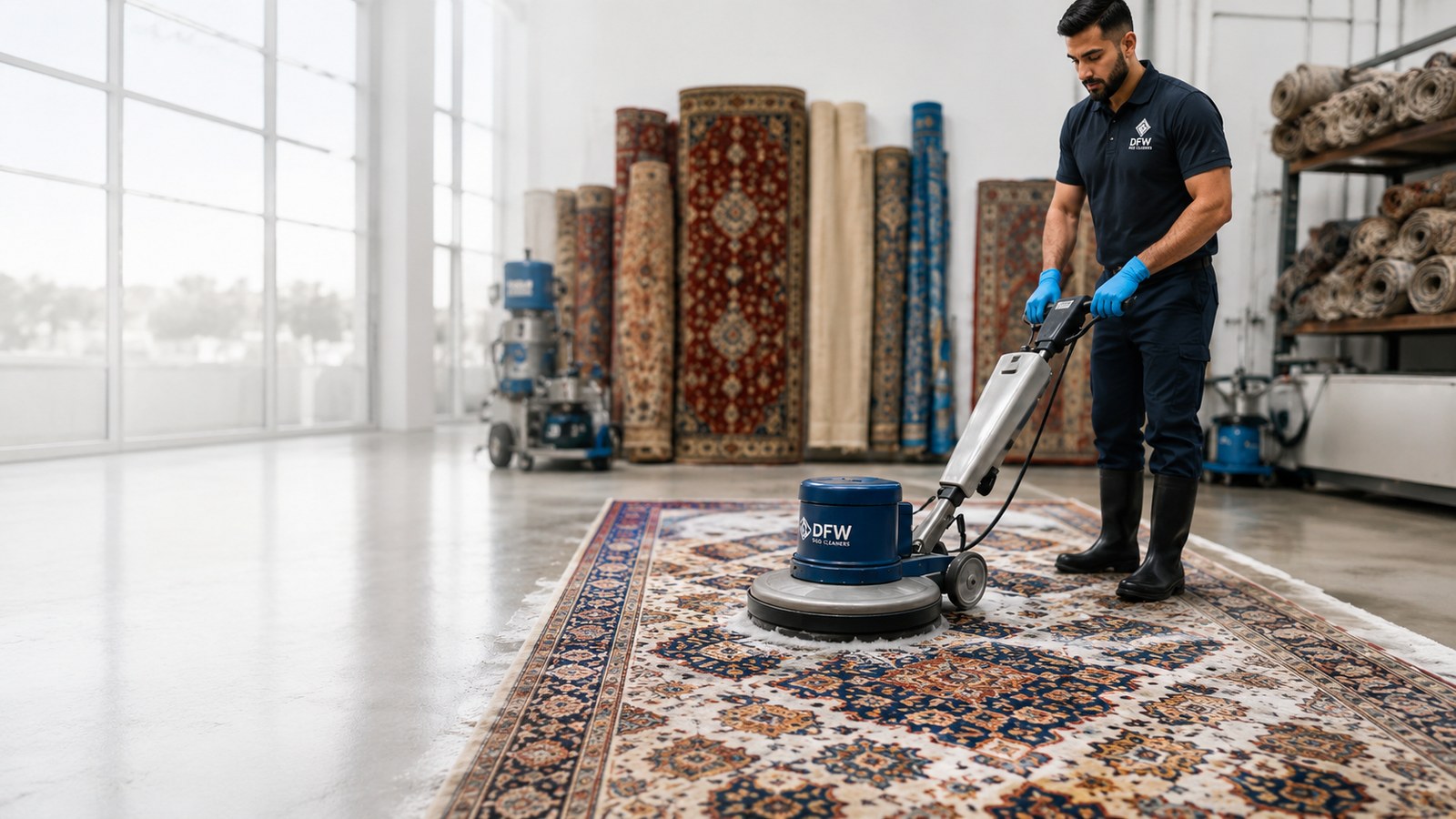 Professional area rug cleaning in Dallas Fort Worth